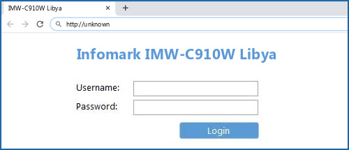 Infomark IMW-C910W Libya router default login