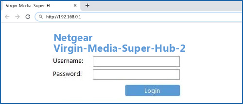 Netgear Virgin-Media-Super-Hub-2 router default login