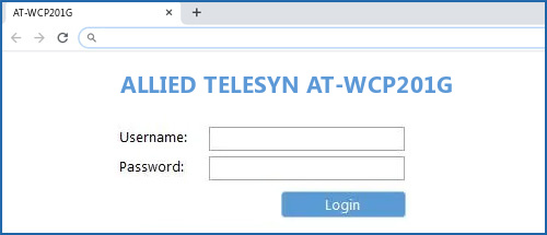 ALLIED TELESYN AT-WCP201G router default login