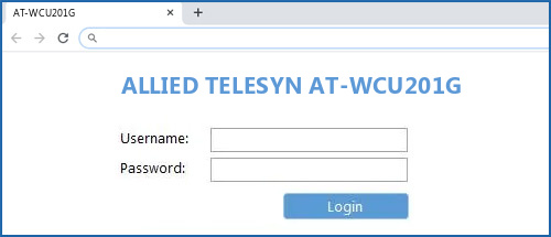 ALLIED TELESYN AT-WCU201G router default login