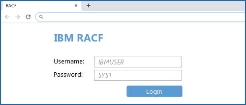 IBM RACF router default login