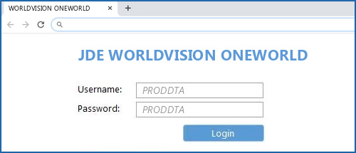 JDE WORLDVISION ONEWORLD router default login