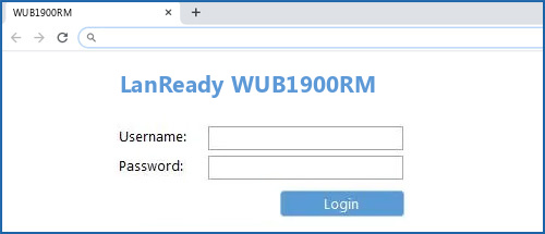 LanReady WUB1900RM router default login