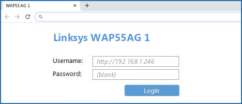 Linksys WAP55AG 1 router default login