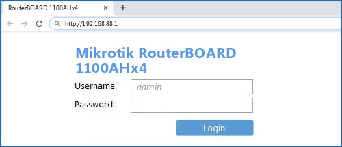 Mikrotik RouterBOARD 1100AHx4 router default login