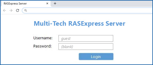 Multi-Tech RASExpress Server router default login