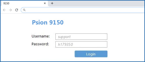 Psion 9150 router default login