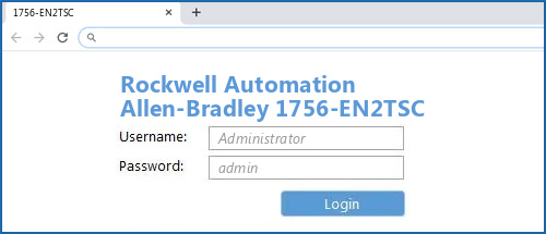 Rockwell Automation Allen-Bradley 1756-EN2TSC router default login
