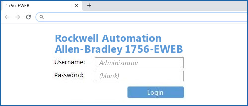 Rockwell Automation Allen-Bradley 1756-EWEB router default login
