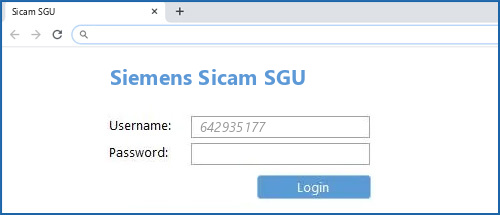 Siemens Sicam SGU router default login