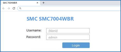 SMC SMC7004WBR router default login