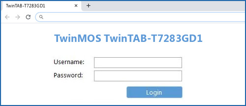 TwinMOS TwinTAB-T7283GD1 router default login