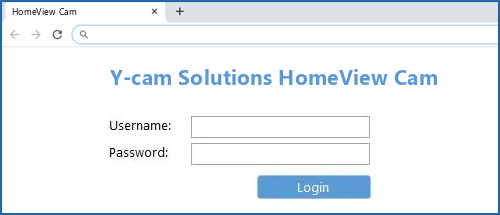 Y-cam Solutions HomeView Cam router default login