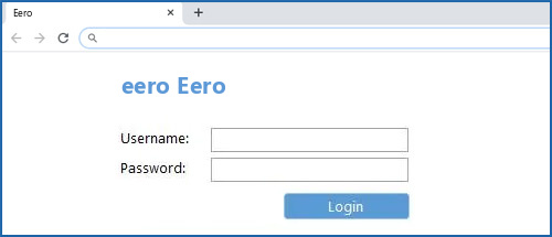 eero Eero router default login