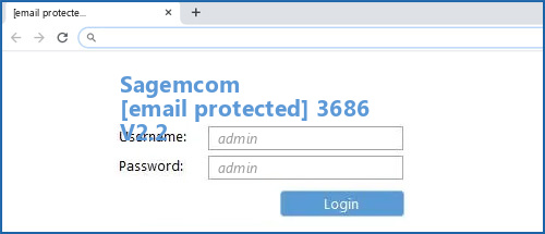 Sagemcom [email protected] 3686 V2.2 router default login