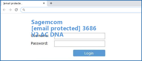 Sagemcom [email protected] 3686 V2 AC DNA router default login