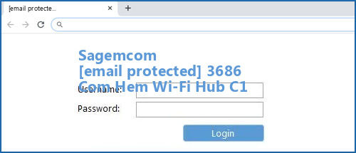 Sagemcom [email protected] 3686 Com Hem Wi-Fi Hub C1 router default login