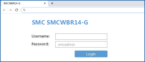 SMC SMCWBR14-G router default login