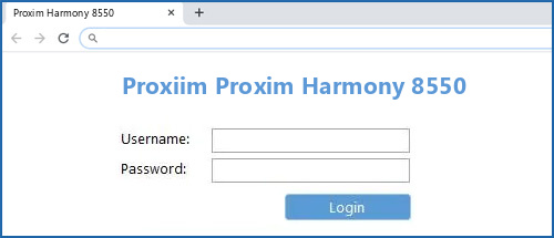 Proxiim Proxim Harmony 8550 router default login