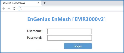 EnGenius EnMesh (EMR3000v2) router default login