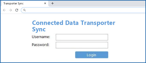 Connected Data Transporter Sync router default login