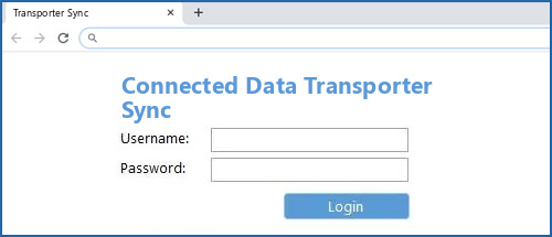 Connected Data Transporter Sync router default login