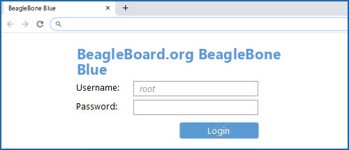 BeagleBoard.org BeagleBone Blue router default login