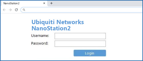 Ubiquiti Networks NanoStation2 router default login