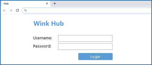 Wink Hub router default login