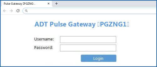 ADT Pulse Gateway (PGZNG1) router default login