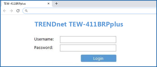 TRENDnet TEW-411BRPplus router default login