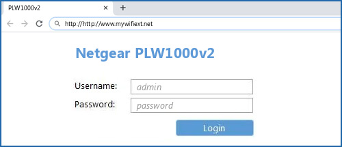 Netgear PLW1000v2 router default login