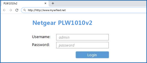 Netgear PLW1010v2 router default login