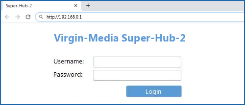 Virgin-Media Super-Hub-2 router default login