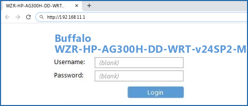 Buffalo WZR-HP-AG300H-DD-WRT-v24SP2-MULTI router default login